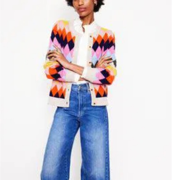 Boden Patterned Cardigan NWT - Picture 4 of 6